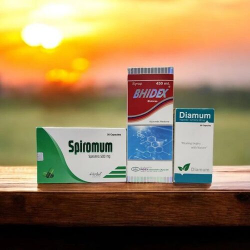 spiromum bhidex diamum Diamum (60 Cap) + Spiromum (30 Cap) + Bhidex (450 ML)